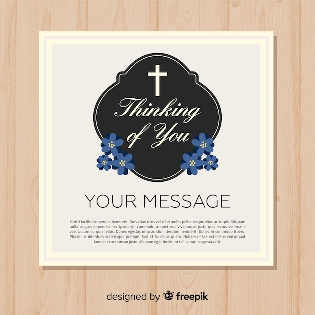 Funeral card template