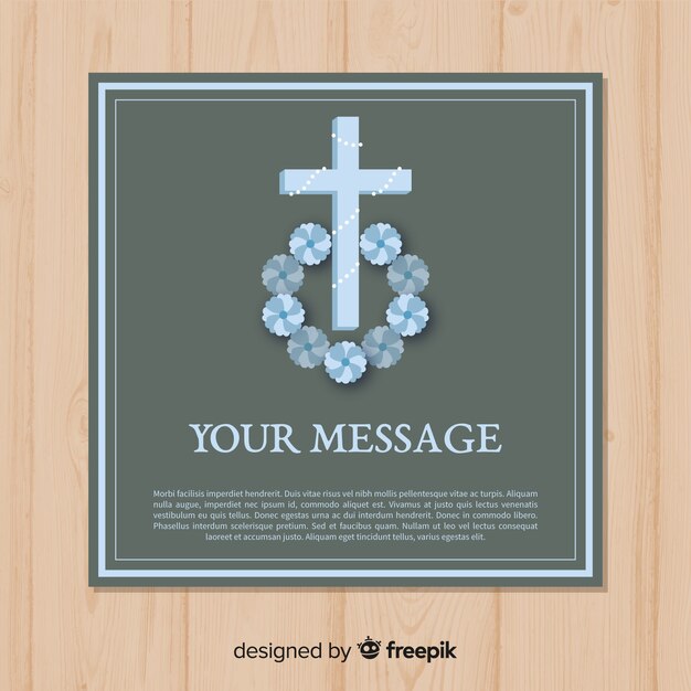 Funeral card template