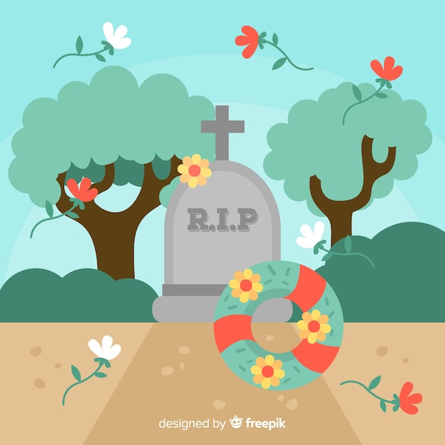 Free Vector funeral ceremony background