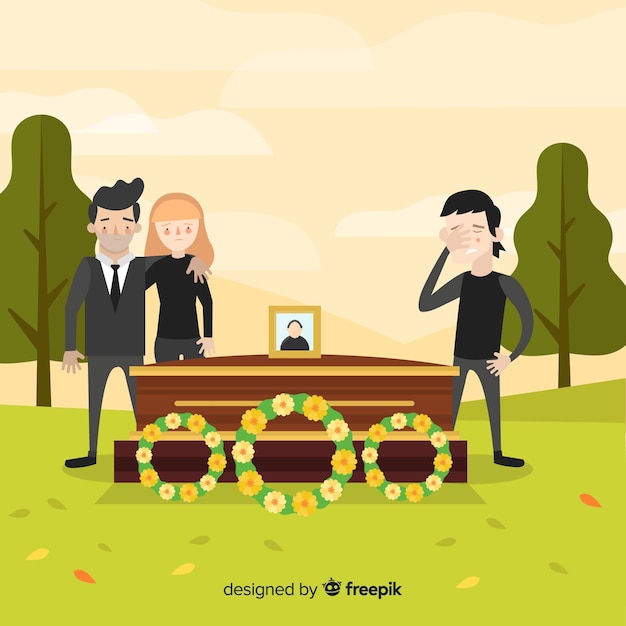 Funeral ceremony background