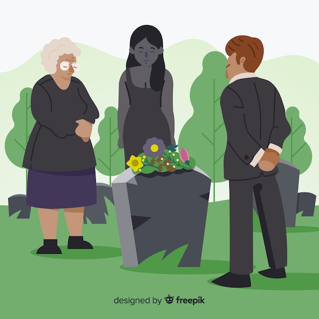 Free Vector funeral ceremony background