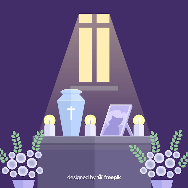 Free Vector funeral ceremony background