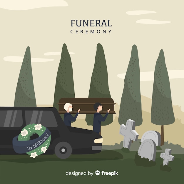 Free Vector funeral ceremony