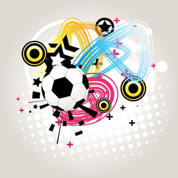 Free Vector funky football design