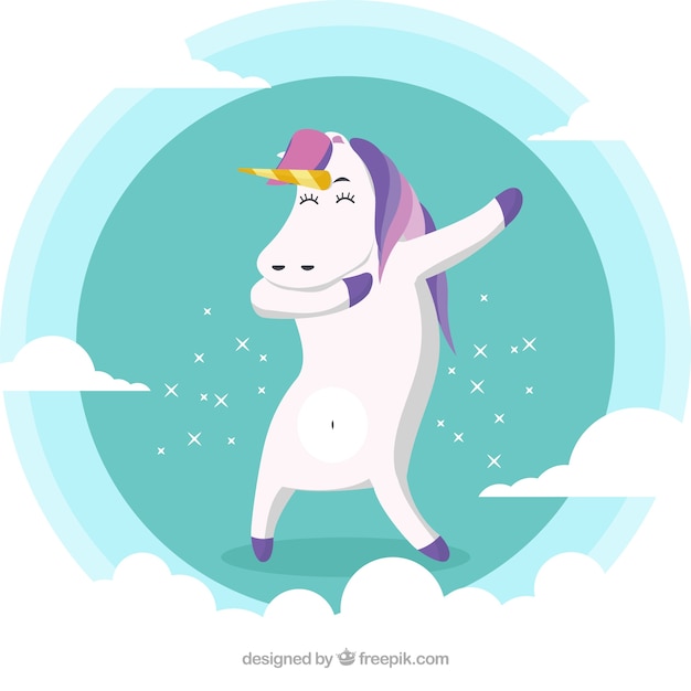 Free Vector funny animal doing movement dabbing