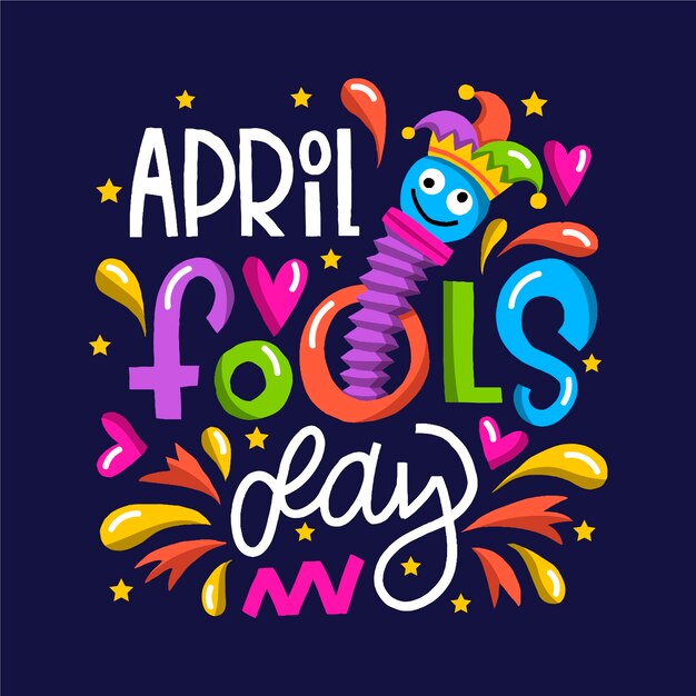 Funny april fool's day and childish toys