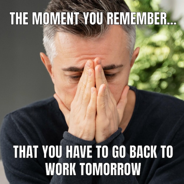 Funny back to office meme