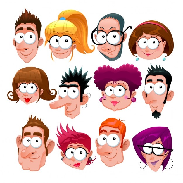 Free Vector funny characters