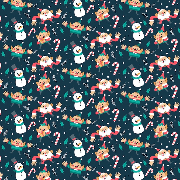 Funny christmas pattern