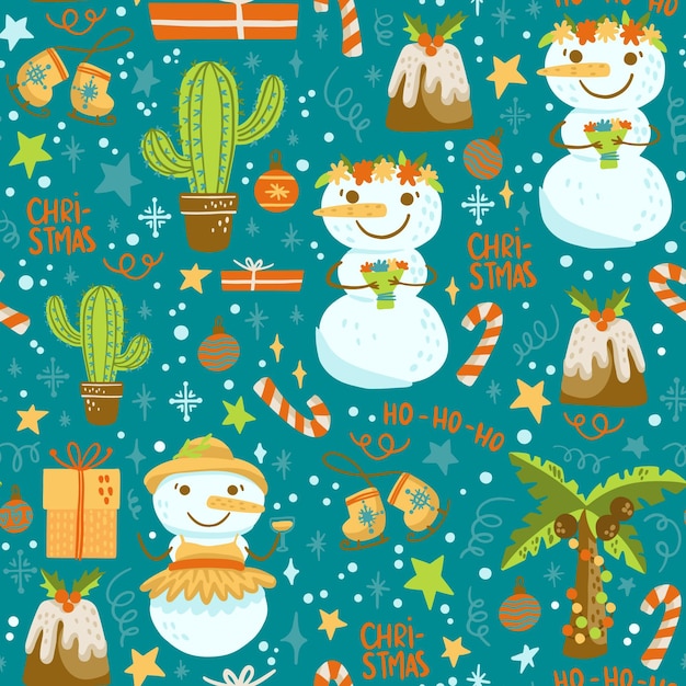 Funny christmas pattern