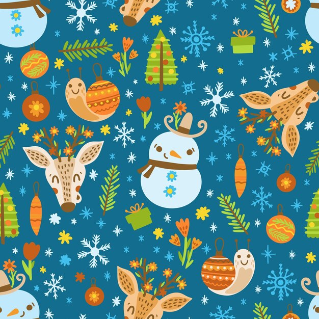 Funny christmas pattern