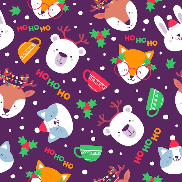 Funny christmas pattern