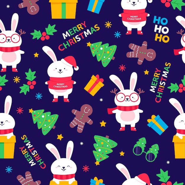 Funny christmas pattern