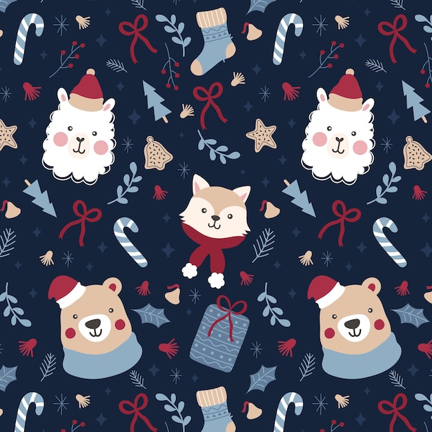 Funny christmas pattern