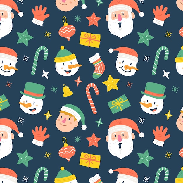 Funny christmas pattern