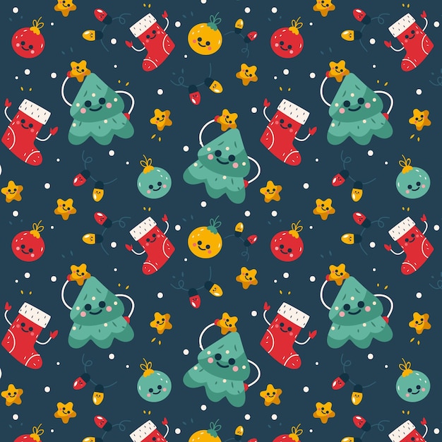 Funny christmas pattern