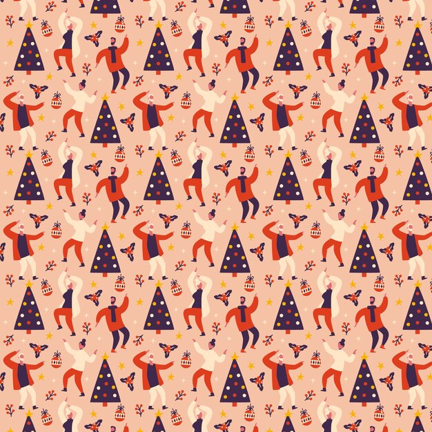 Funny christmas pattern