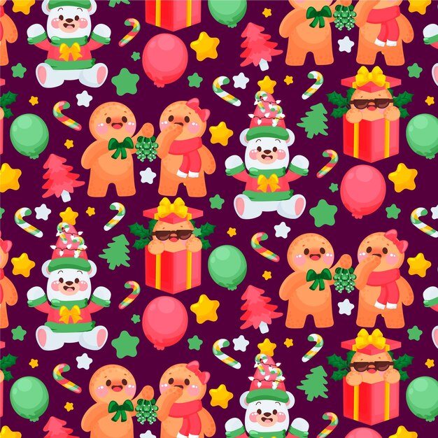 Funny christmas pattern