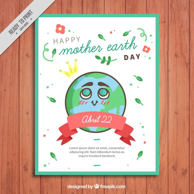 Funny earth day brochure