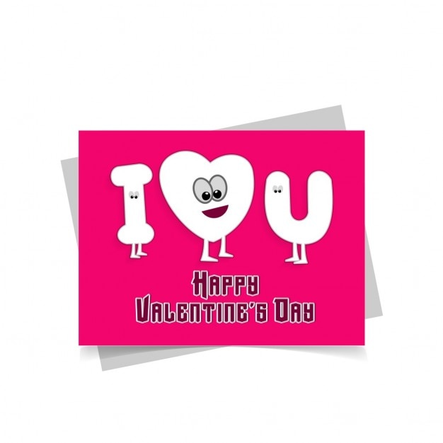 Free Vector funny greeting card for valentine