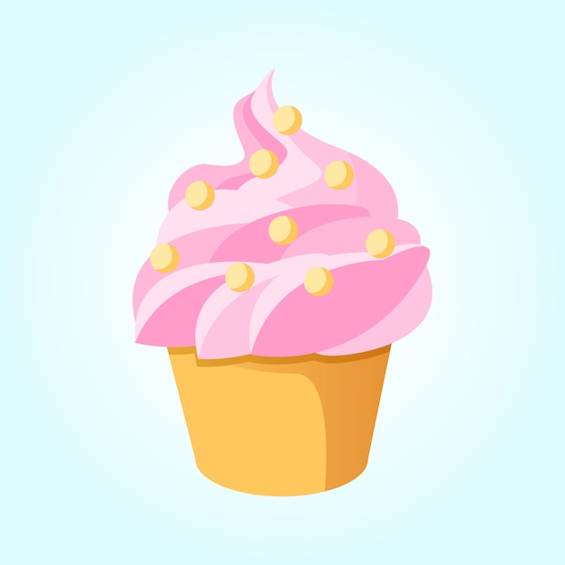 Free Vector funny ice cream background. 