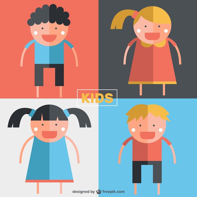 Funny kids illustration