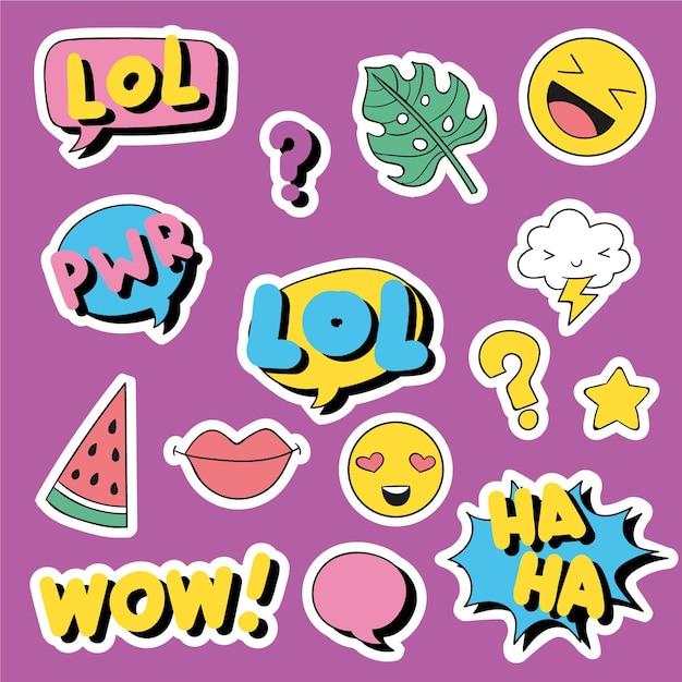 Funny lol stickers collection