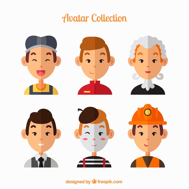 Funny man avatar collection