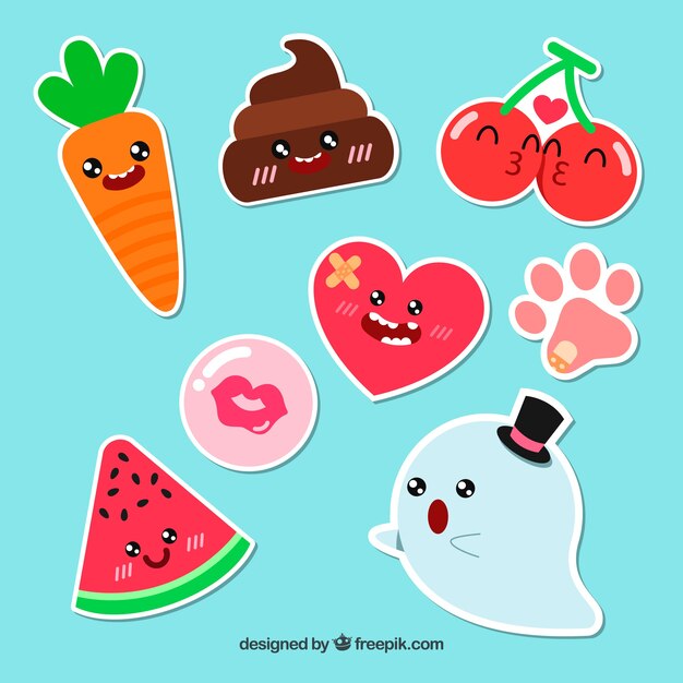 Funny pack of original stickers