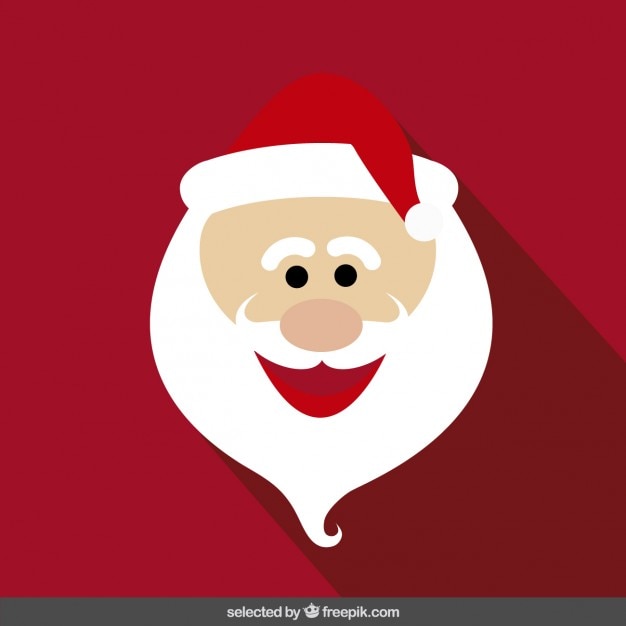 Free Vector funny santa claus cartoon face