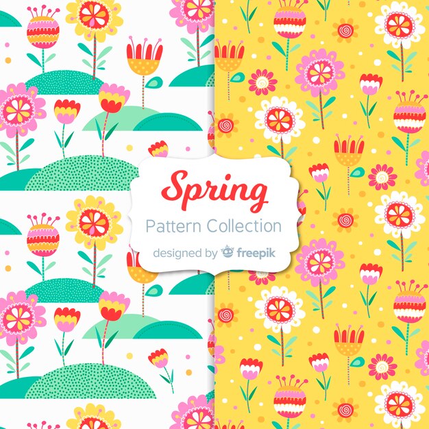 Funny spring pattern collection