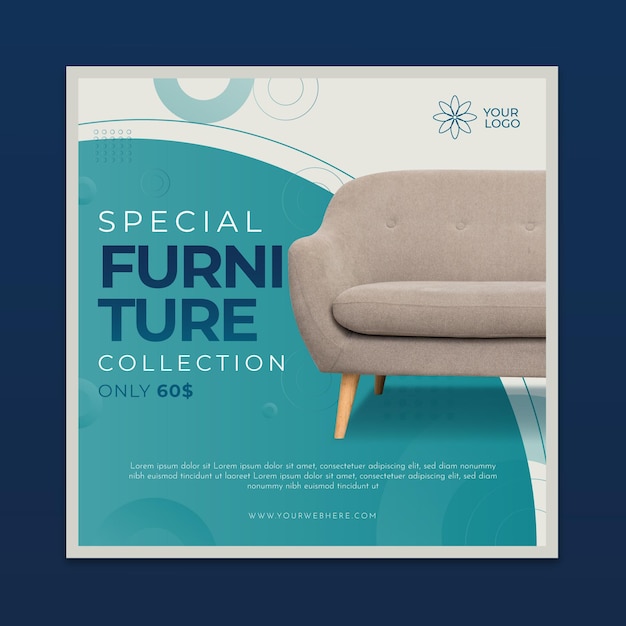 Furniture flyer template