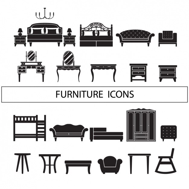 Furniture icons collection