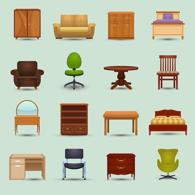 Furniture Icons Set