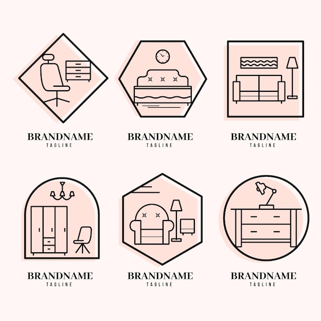 Furniture logo collection