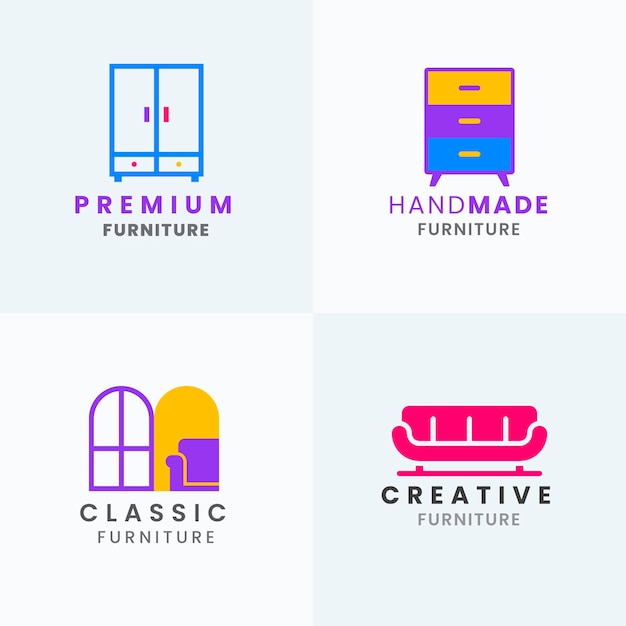 Furniture logo collection