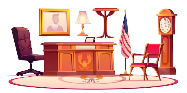 Furniture of Oval office in White house