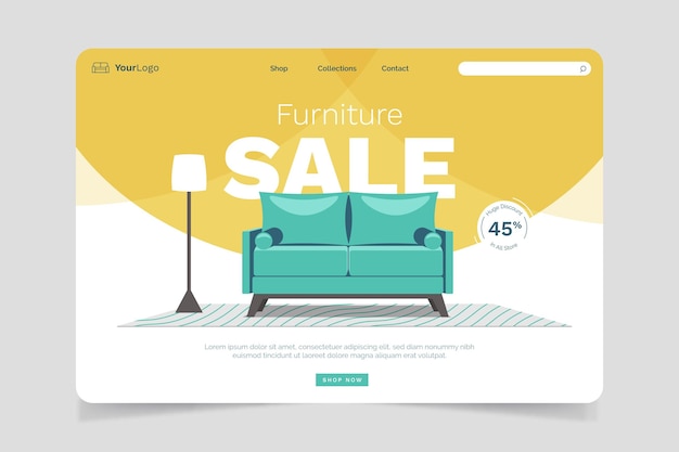 Furniture sale landing page