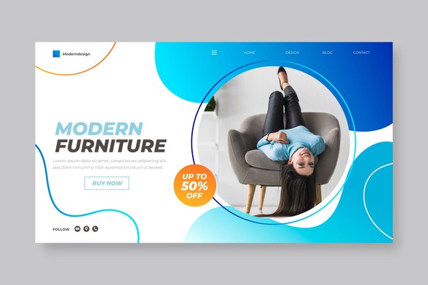 Furniture sale landing page