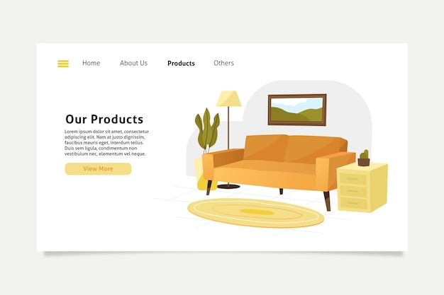 Furniture sale landing page