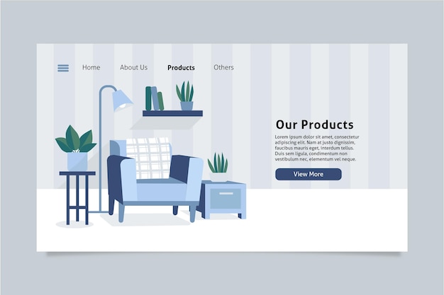 Furniture sale landing page