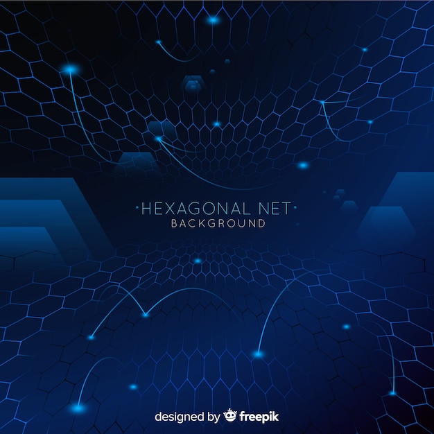 Future hexagonal net background