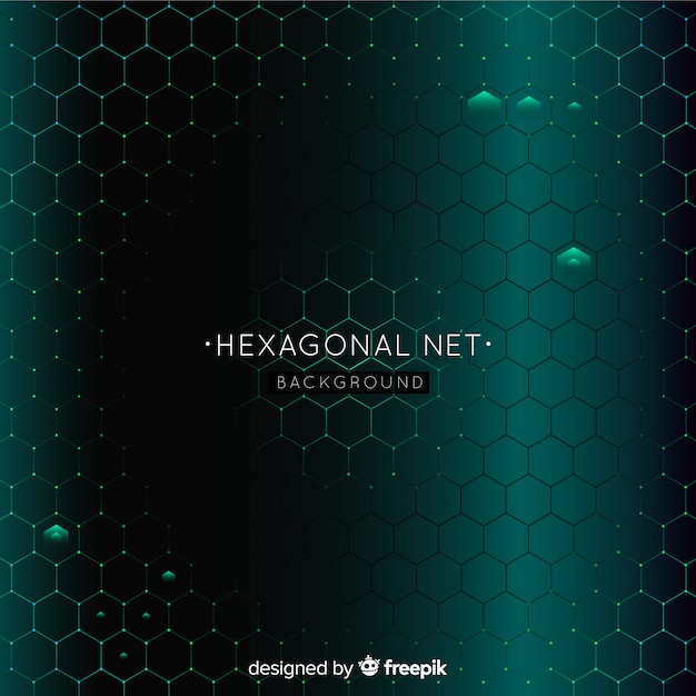 Future hexagonal net background