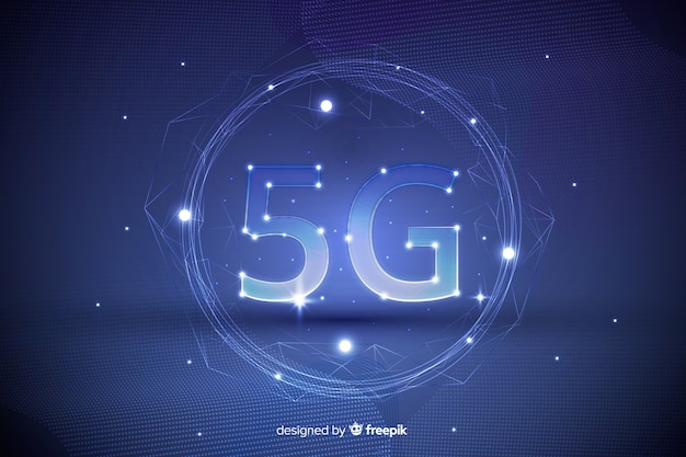 Futuristic background 5g concept