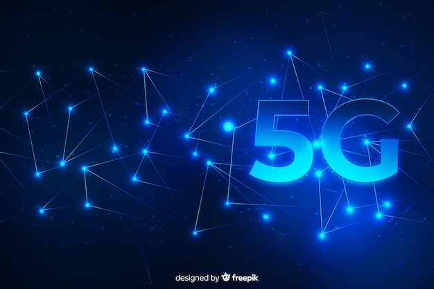 Futuristic background 5g technology