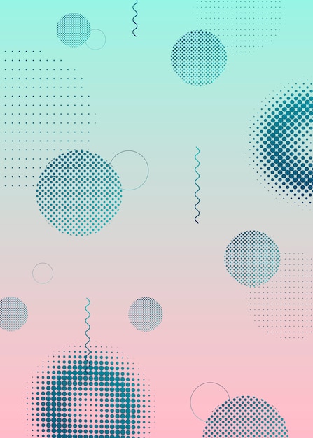 Futuristic halftone design