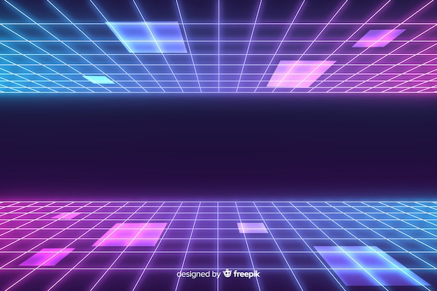 Free Vector futuristic horizon background 