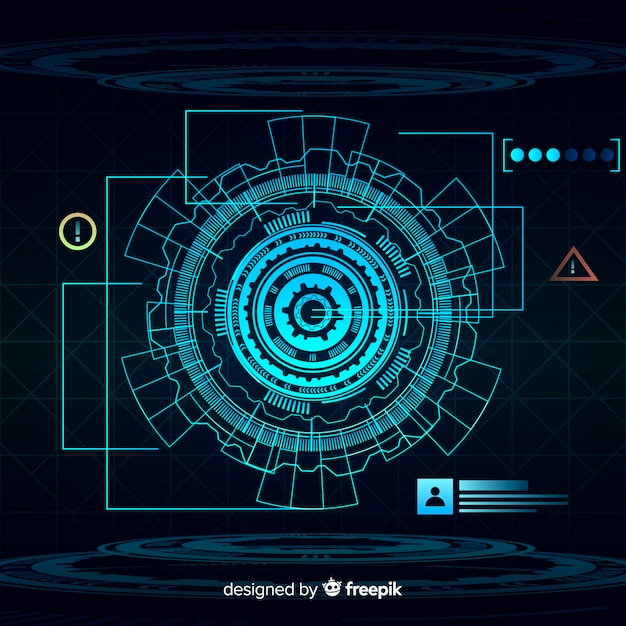 Futuristic hud background