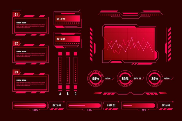 Free Vector futuristic infographic concept