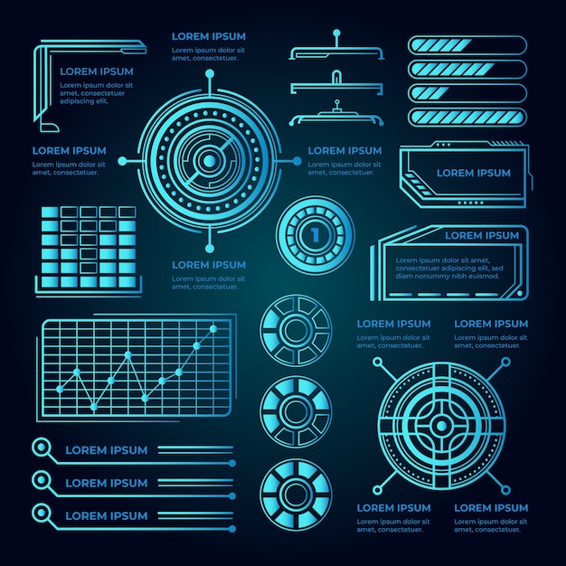 Futuristic infographics concept